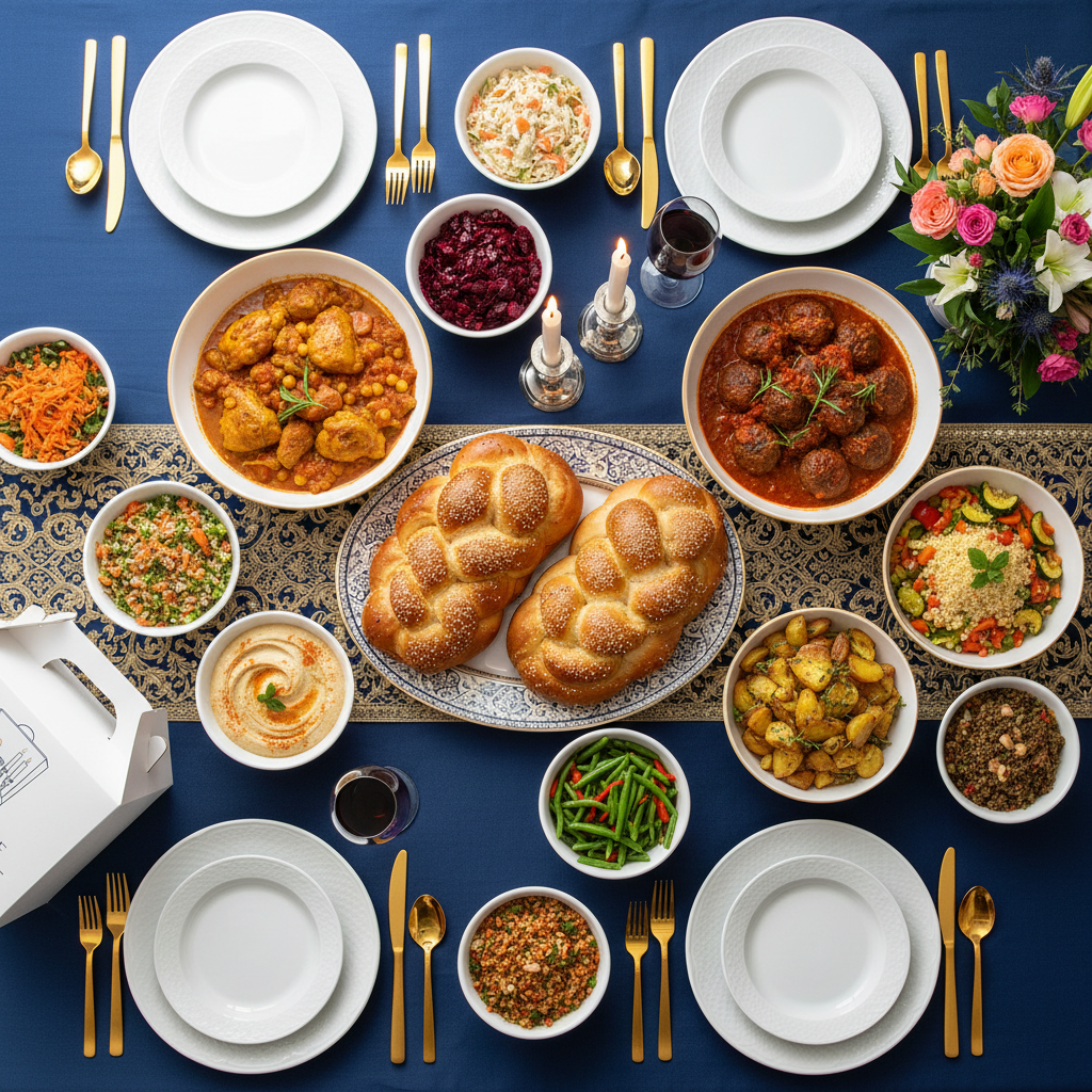 Box Chabbat 4 personnes - grands plats