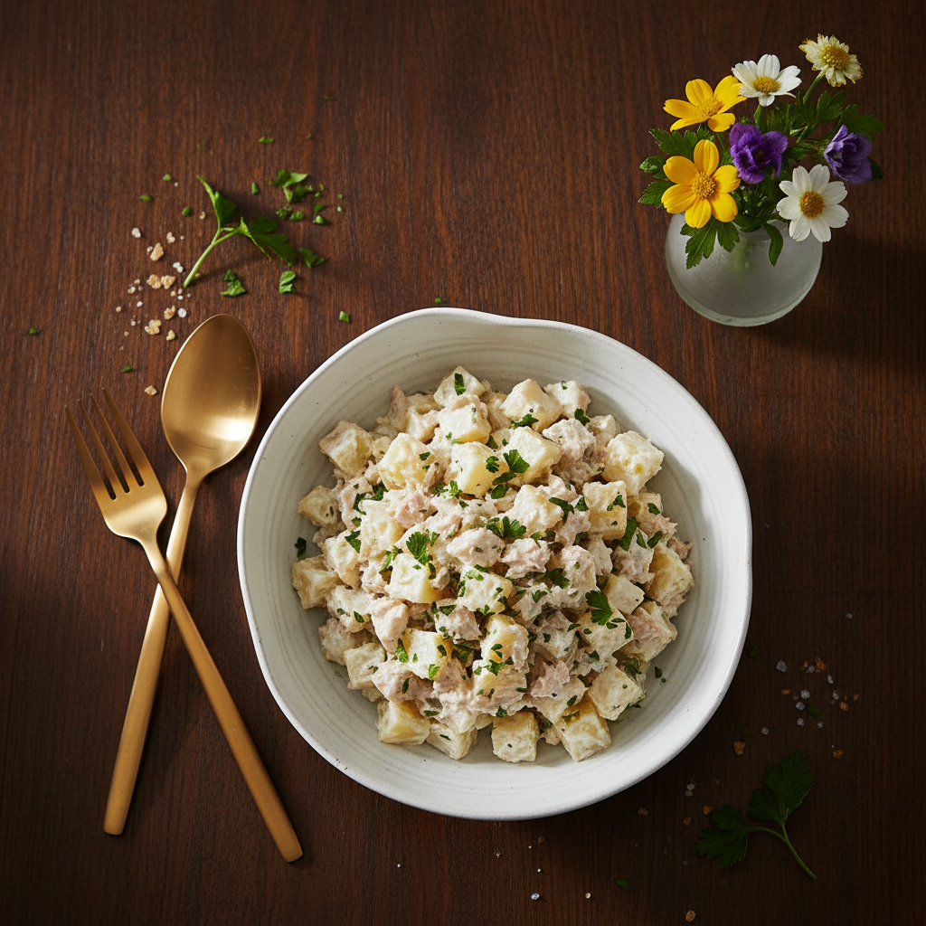 Pommes de terre au thon