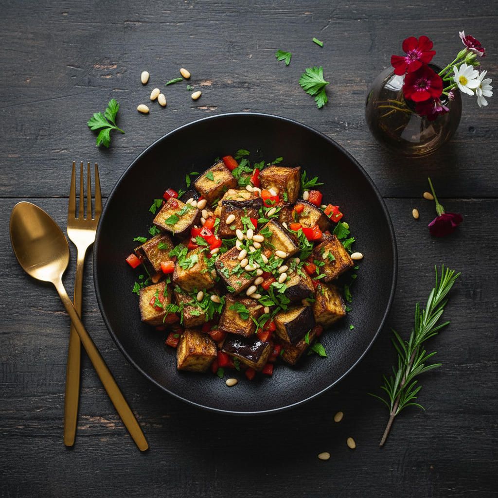 Aubergines frites