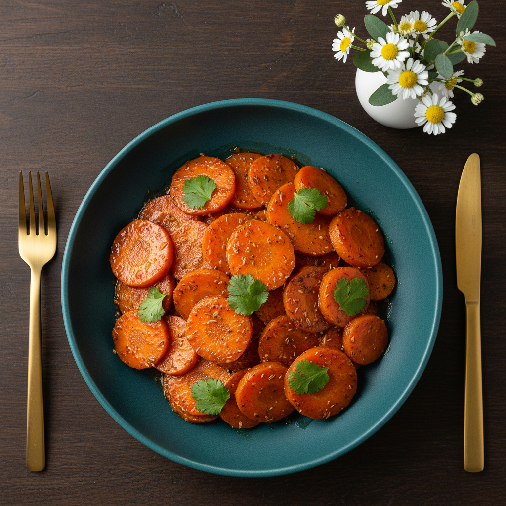 Carottes cumin harissa