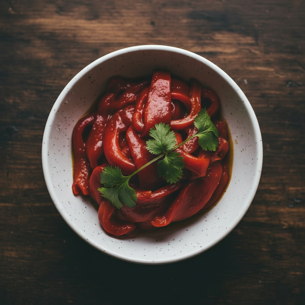 Filets de poivrons rouges
