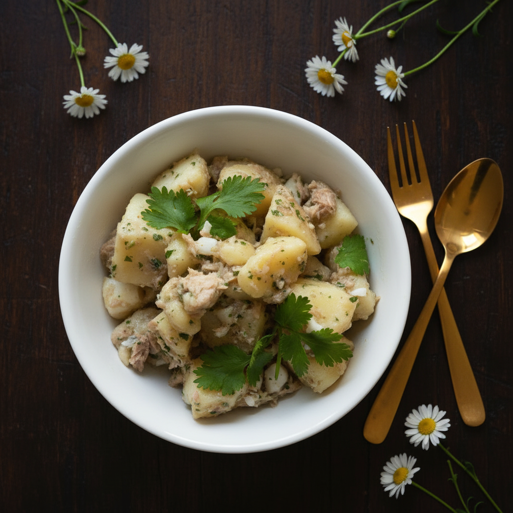 Pommes de terre au thon