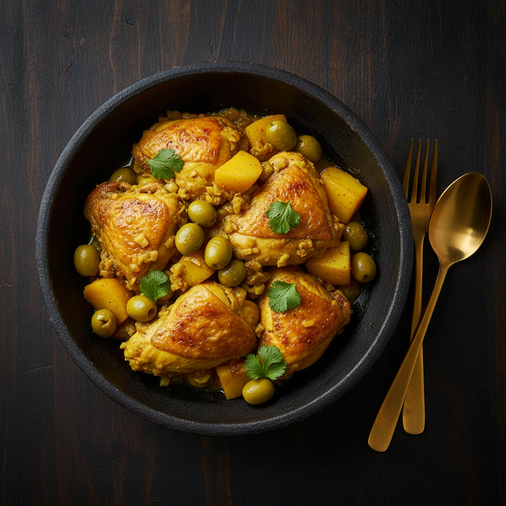 Poulet aux olives