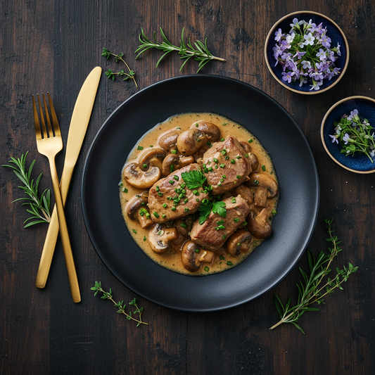 Veau aux champignons